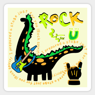 rock spirit, dinosaur Magnet